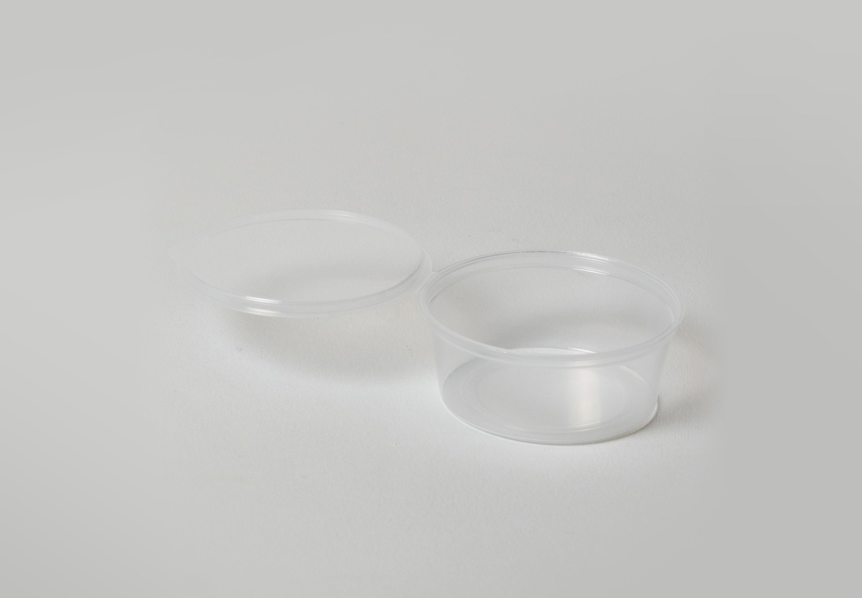 Image of 2oz Clear Hinged Portion Cup